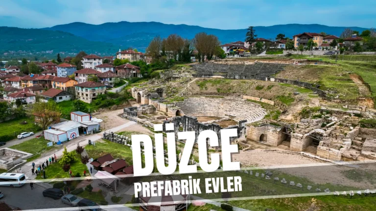 Düzce'de prefabrik evler