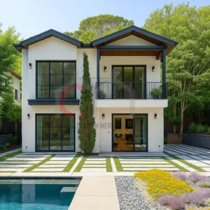 136 m2 4+1 çift katlı prefabrik villa