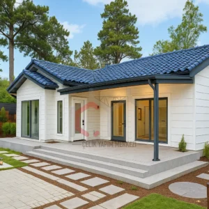 Tek Katlı Prefabrik Villa 98 m2